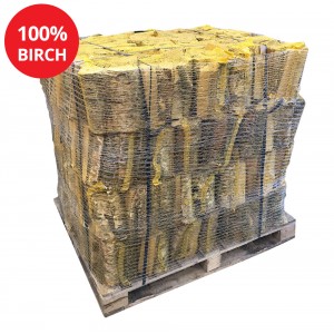 Kiln Dried Firewood Log Nets - 100% Birch - 64 x Nets - WS601/00002